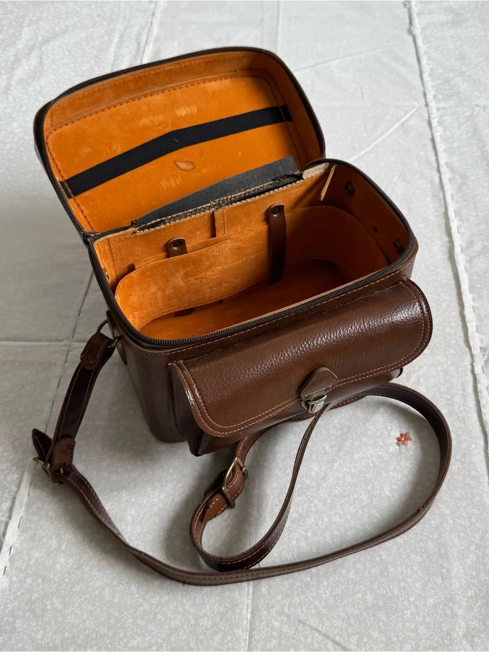 Mid-century Vintage Brown Camera Utility Hard Case